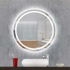 DOKUNMATİK LEDLİ YUVARLAK BANYO AYNASI