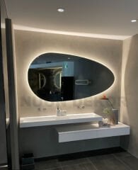 ASİMETRİK LEDLİ BANYO AYNASI